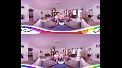 Jouer Adolescente latina bionda tettona in un trio cremoso a 360 VR