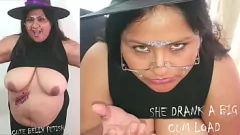 Jouer Spécial d'Halloween de remplissage du ventre: Mlle Latin Rain Swallows sperme avec passion