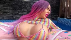 Jouer POV Amateur Sexe avec emo Teen Cathy B en vacances