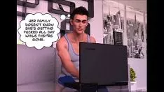 Abspielen Frau des Hauses handelt mit ihrer Person gegen Bargeld (3D-Comedian)