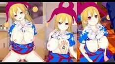Play 【エロゲーコイカツ！】東方 クラウンピースにおっぱい揉みまくりh！3dcg巨乳アニメ動画(東方プロジェクト)【ヘンタイゲーム とうほう くらうんぴーす】