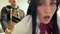 Play Komi-san get laids to suck in and fuck with his beau-exhibit