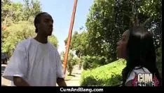 Abspielen Ebony Tree Hottie Gang Upspang und Frontfuck 12
